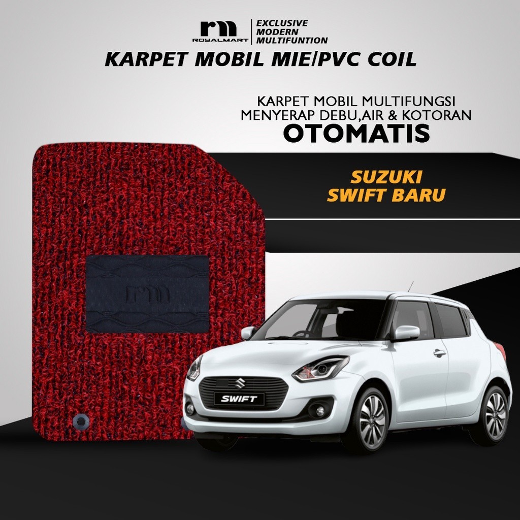 Royal Mart Karpet Mobil SWIFT BARU NON BAGASI 2 WARNA/Carpet Mie Bihun Premium Keset PVC Anti Slip Aksesoris Interior Mobil Harga 791,248 rupiah*Gratis Ongkir