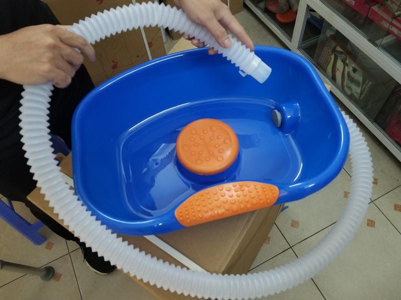 Chậu gội đầu tại giường cho người già bà bầu trẻ nhỏ nhựa Việt Nhật -Thau gội đầu tiện ích