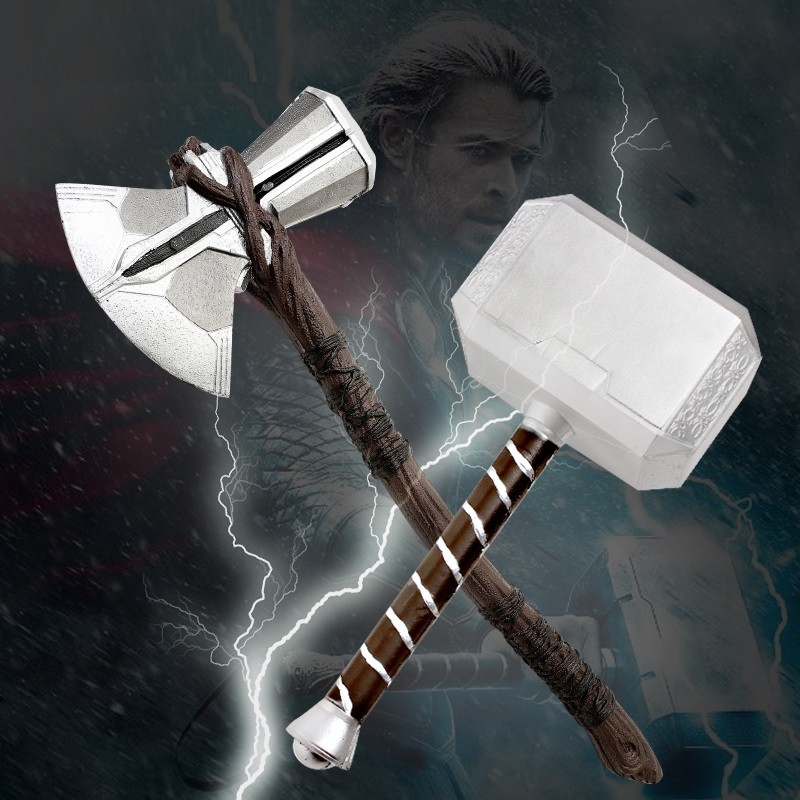 Búa của thầƞ sấm thor bằng chất liệu pu siêu bền tỉ lệ 1:1