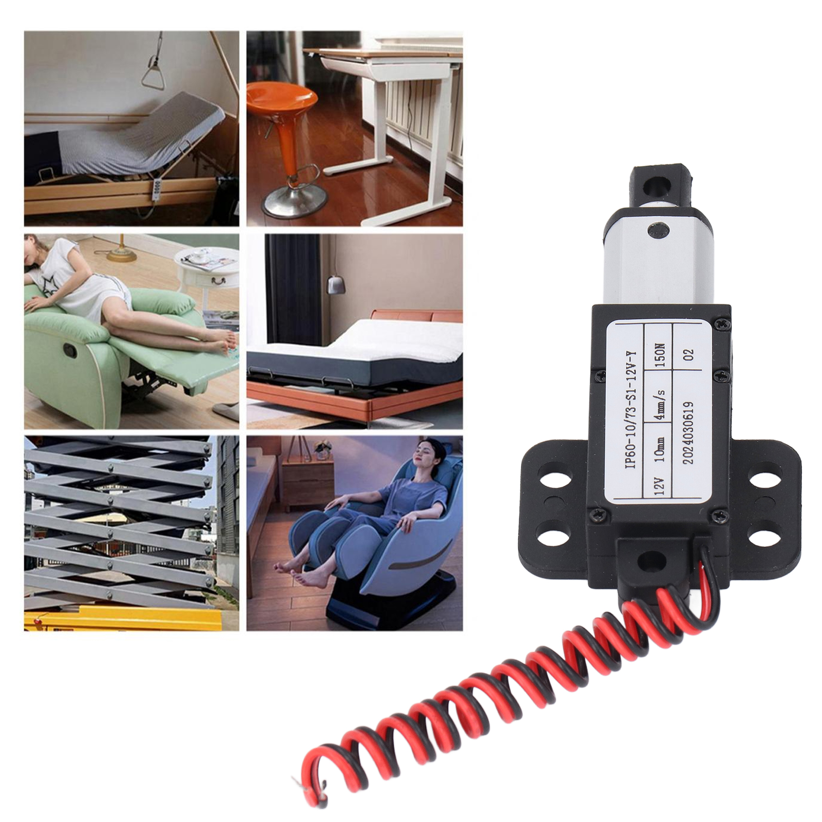 Garosa Thiết bị truyền động DC12V L có Hành trình 0mm và 50N Th dành cho các ứng dụng đa dạng trong Tự động hóa gia đình và nhà máy. Giá 621,000 Đồng*Miễn phí vận chuyển