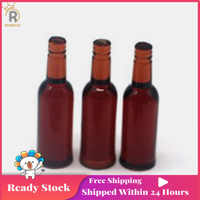 ROSENICE 5 Chiếc Thu Nhỏ Nhà Búp Bê Chai Bia Mini Chai Bia Hình Thực Tế Chai Bia