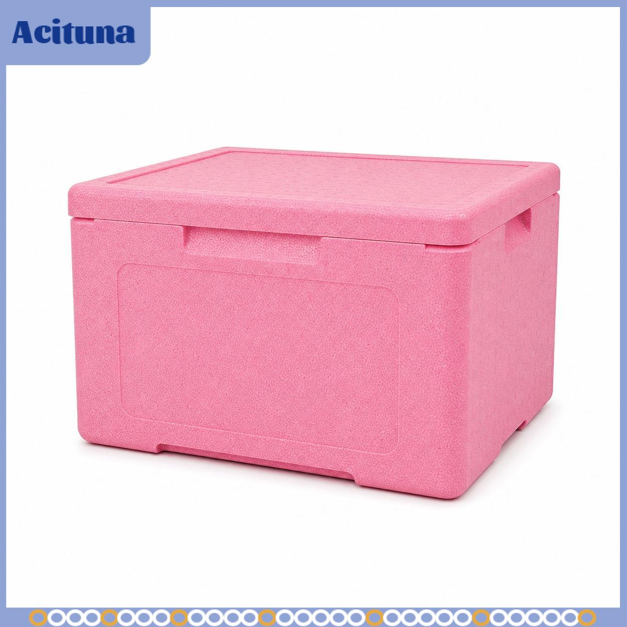 เครื่องครัวและอุปกรณ์บนโต๊ะอาหาร Acituna ภาชนะบรรจุอาหารหุ้มฉนวน Fulu EPP หนา 31 ลิตร ดีไซน์มองเห็นได้สำหรับแผงลอย กล่องหมุนเวียน EPP สำหรับห่วงโซ่ความเย็นสำหรับอาหารทะเล