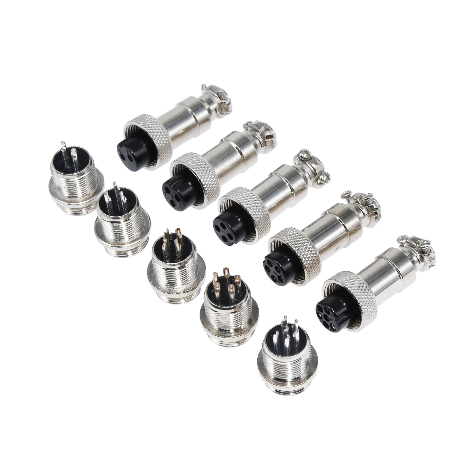 Gx12 hàng không cắm 2 lõi 3 lõi 4 lõi 5 lõi 6 lõi Đầu dây nối hàng không 12mm ổ cắm hàng không cáp kết nối