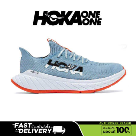 Hoka one one Carbon X3 men and women sneakers breathable and cushioned sports running shoes blue