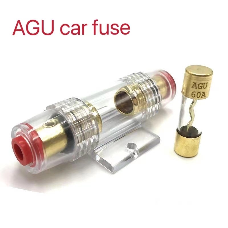 1 x cho bộ khuếch đại ô tô âm thanh ô tô, hộp cầu chì sửa đổi âm thanh ô tô 4/8 và 10 dây với hộp cầu chì 60AMP 60A/80A