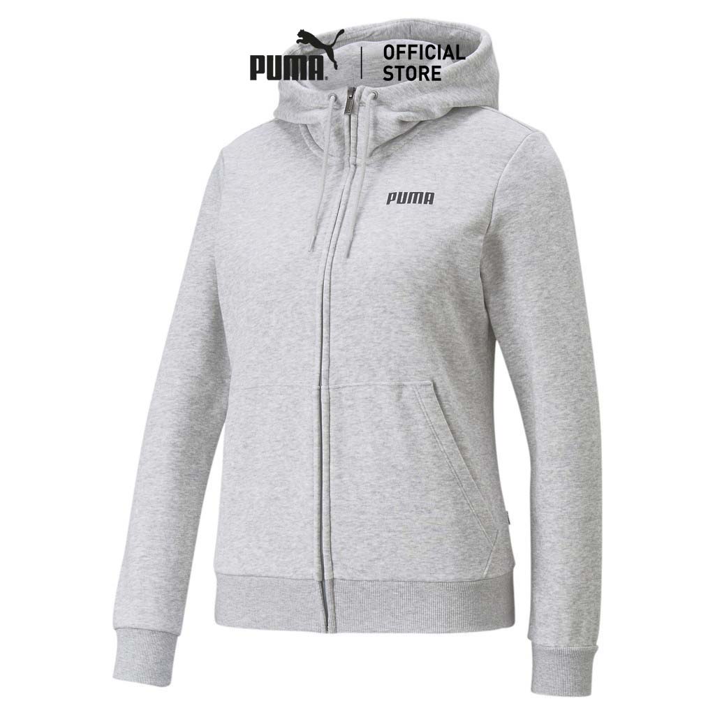 PUMA BASICS - Essentials Full-Zip Full-Length Women's Hoodie Gray - 84720102 ราคา 2,000 บาท*ส่งฟรี
