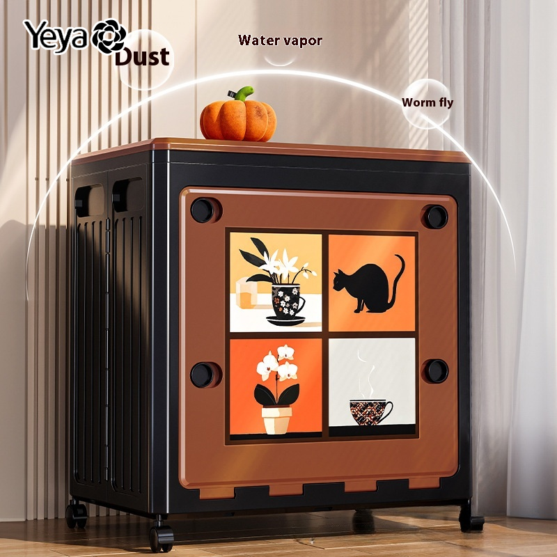  YEYA Tủ Đựng Đồ Có Bánh Xe Sáng Tạo Và Có Thể Gấp Lại Thích Hợp Cho Quần Áo Phòng Ngủ Và Chăn Bông 