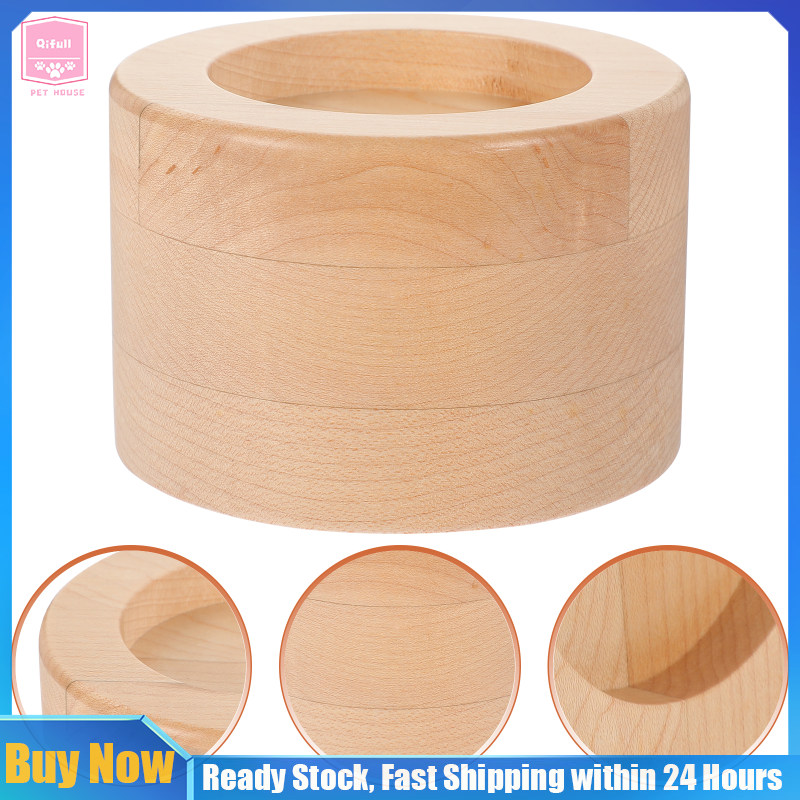 Qifull Trạm giữ Tamper Espresso Bộ lọc cà phê Tamper Holder Đế giả mạo bằng gỗ