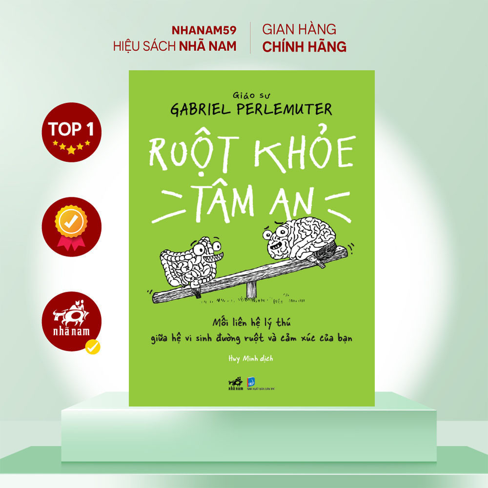 Sách - Ruột khỏe tâm an (Giáo sư Gabriel Perlemuter) (Nhã Nam)