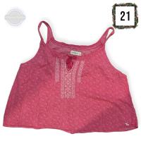 21. BUNDLE - ABERCROMBIE & FITCH TIE FRONT TANK TOP PINK SIZE S