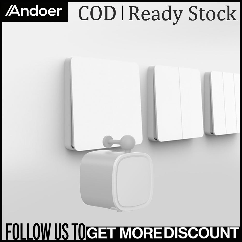 Andoer Tuya BT อัจฉริยะในครัวเรือน Fingerbot โทรศัพท์มือถือ APP รีโมทควบคุมบ้านเครื่องชงกาแฟโคมไฟไฟฟ้าสวิตช์ไฟฟ้าปุ่ม Pusher ใช้งานร่วมกับ Home Voice Control ราคา 807 บาท*ส่งฟรี