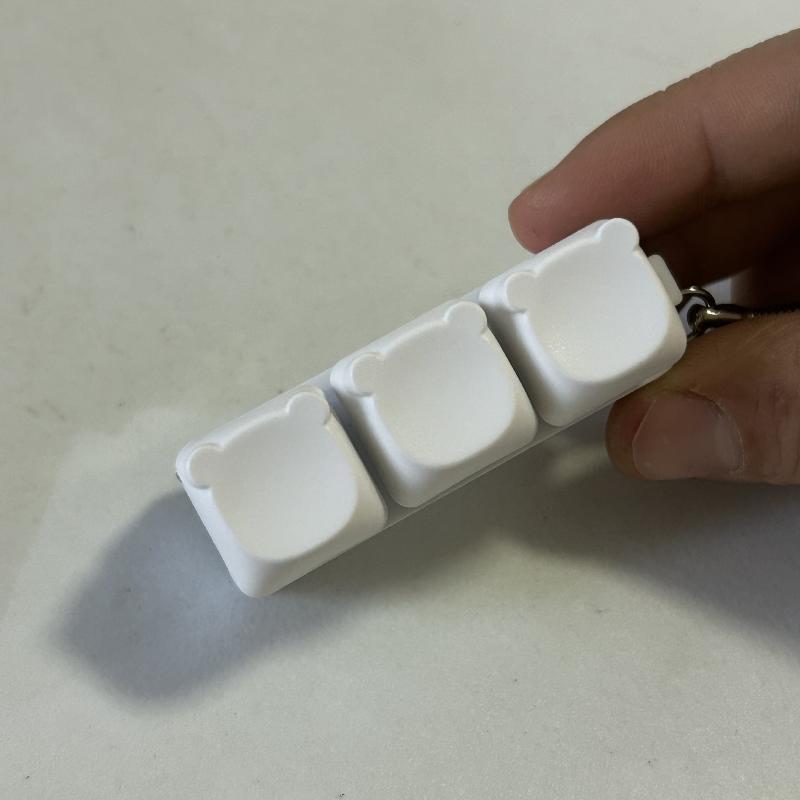 Jcika 1pcs chàng trai cô gái chống căng thẳng ngón tay Bàn phím trò chơi Keychain ﻿không có ánh sáng giải nén 9 Bàn phím Đồ chơi chìa khóa cho người lớn Antistress đồ chơi - 3