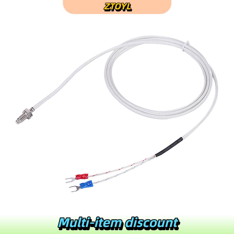 ZTOYL 0-800 C สำหรับตัวควบคุมอุณหภูมิเทอร์โมคัปเปิลประเภท K M6 1ม. 2ม. โพรบเซ็นเซอร์อุณหภูมิแบบสกรูสำหรับ REX-C100 ราคา 30 บาท*ส่งฟรี