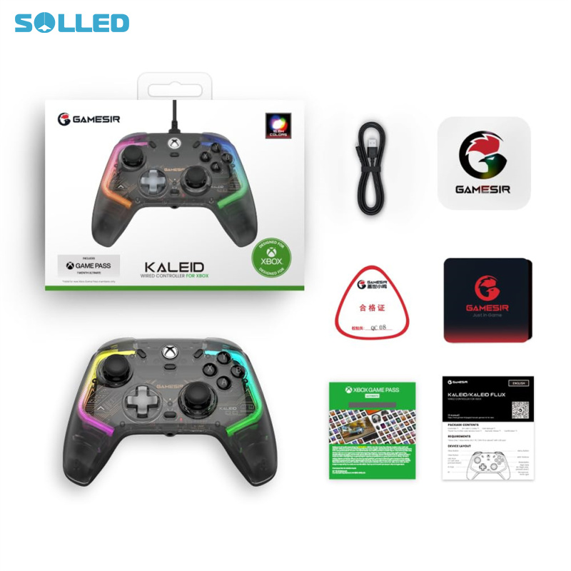 Game Controllers Hand Grip Video Games Console Ergonomic LED Lighting Comfort Handheld Controllers Wired Games Console ราคา 3,527 บาท*ส่งฟรี