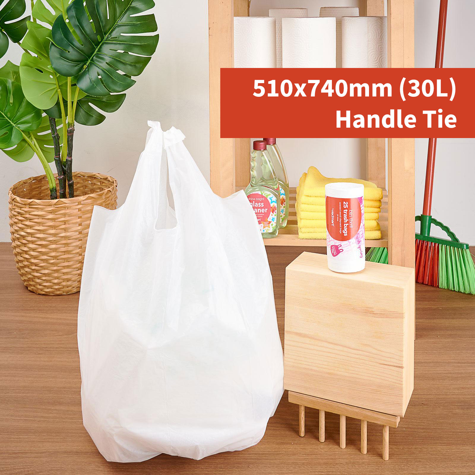5 Rolls/pack 75pcs 4 Gallon Disposable Thin Trash Bags, Plastic Bags For  Kitchen Bathroom Office Restaurant Cleaning