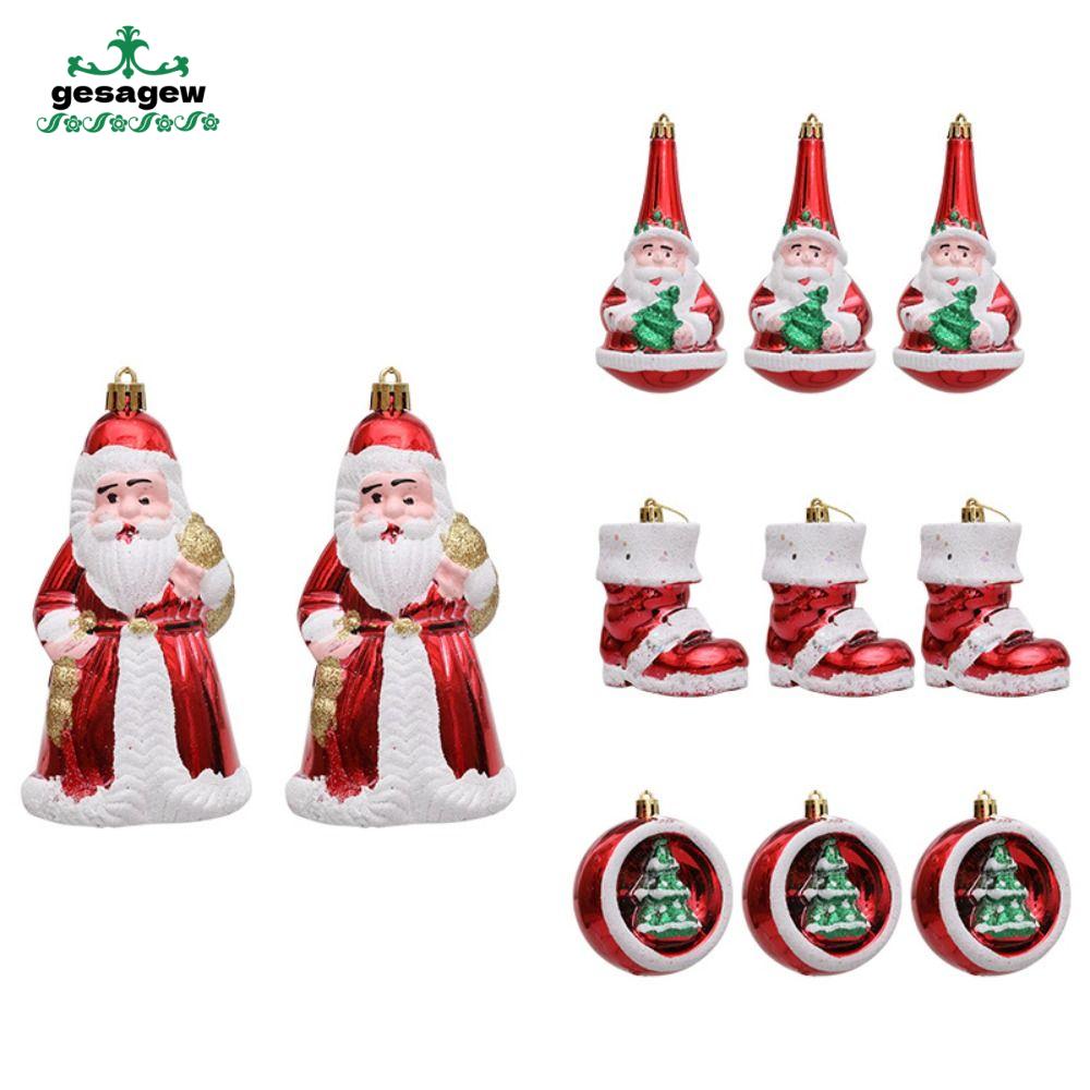GESAGEW Tinh tế Đồ trang trí treo ông già Noel Sáng Tạo Không thấm nước Đồ treo trang trí cây giáng sinh Đồ thủ công Sơn Bóng giáng sinh Bố trí phông nền