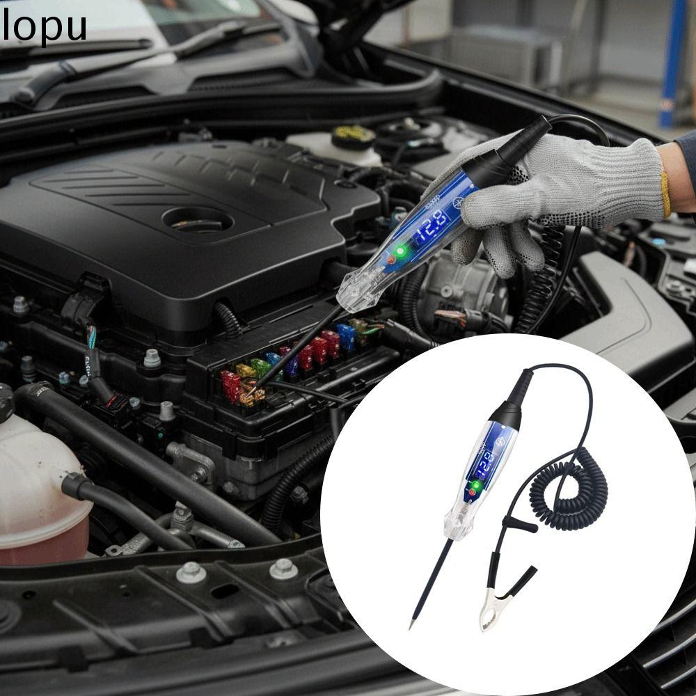 LOPU Công suất cao Đèn kiểm tra ô tô DC 3-60V Đèn LED kỹ thuật số Máy kiểm tra mạch LED Công cụ chuyên nghiệp 3-60V DC Máy đo điện áp Thử nghiệm ô tô