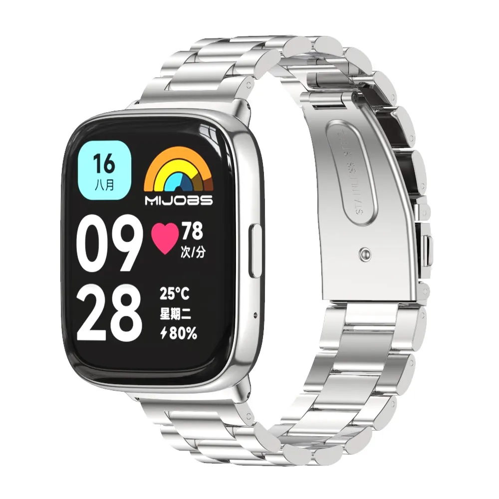 Dây đeo bằng thép không gỉ Vòng đeo tay kim loại For Xiaomi Redmi Watch 4 Redmi Watch 3 For Redmi Wa