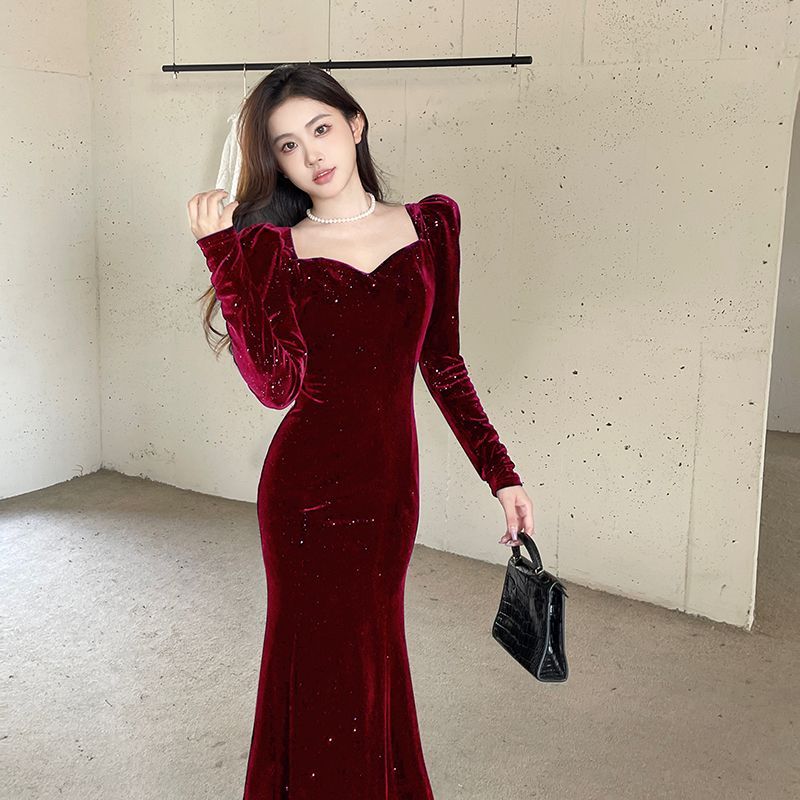 Red Velvet Dress  | Lazada Thailand