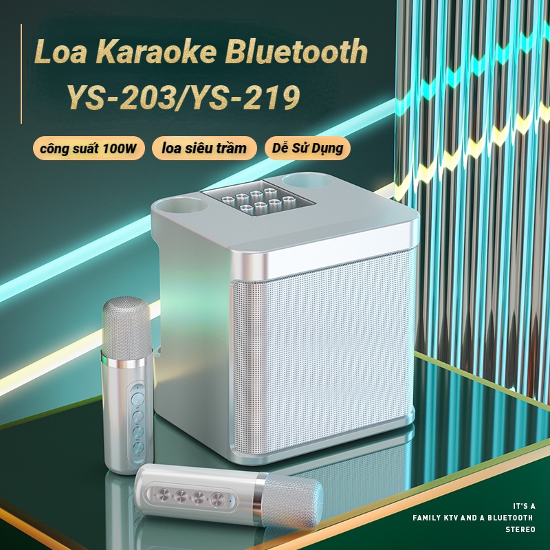 Loa bluetooth karaoke LAMJAD YS-203 chỉnh echo, reverb, effect, đổi giọng