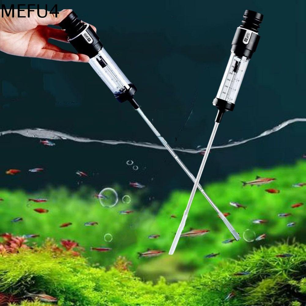 MEFU4 Nhựa Dụng cụ hút phân bể cá Có thể tháo rời Lực hút mạnh Dụng cụ thay nước bể cá Phổ quát với ống nối dài Ống hút phân cá cho Gia đình