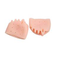 NBANLIKE 2pcs Silicone Dụng cụ chỉnh vẹo ngón chân cái bằng silicon Dụng cụ chăm sóc chân Chỉnh hình Dụng cụ chỉnh vẹo ngón chân Dụng cụ tách ngón tay Miếng lót chân Dụng cụ chỉnh ngón chân búi tóc Vẹo ngón chân