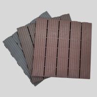 Sàn gỗ vỉ nhựa lót ban công dày 2cm loại 5 Nan 31x31cm - Vỉ sàn gỗ ban công sân vườn ngoài trời