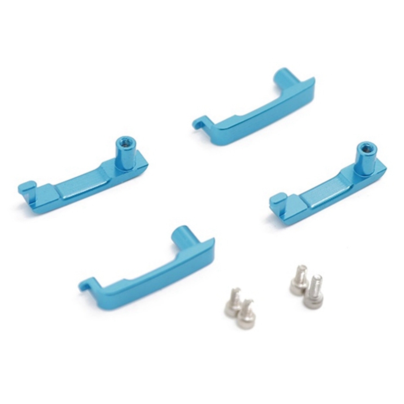 (ZFQY) 4Pcs Metal Door Handles for -4 TRX4 T4 2021 1/10 RC Crawler Car Upgrade Parts Accessories