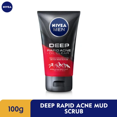 Nivea for Men Deep Rapid Acne Mud Scrub 100g
