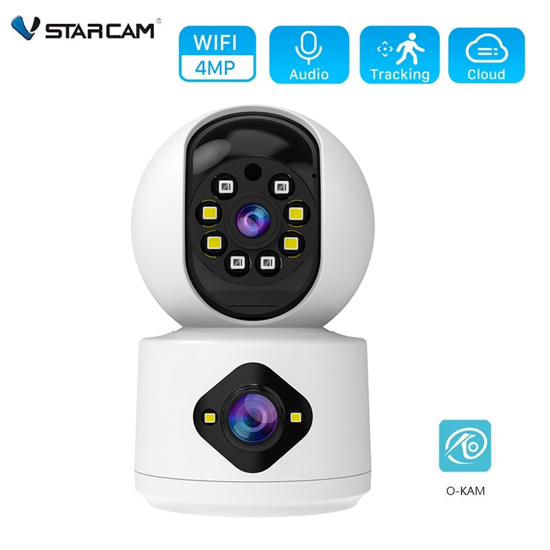 Camera Giám Sát 4K 8MPX 2023 Camera Ip Wifi Vstarcam PTZ CS662DR 2 Mắt Xem 2 Khung Hình Siêu Nét Góc Quay Rộng Ban Đêm Xem Có Màu Xoay 360 ĐàmThoại 2 Chiều Bảo Hành 12 Tháng