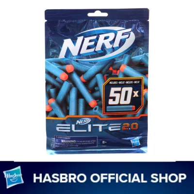 Nerf Elite 2.0 50-Dart Refill Pack -- 50 Official Nerf Elite 2.0 Foam Darts -- Compatible With All Nerf Blasters That Use Elite Darts