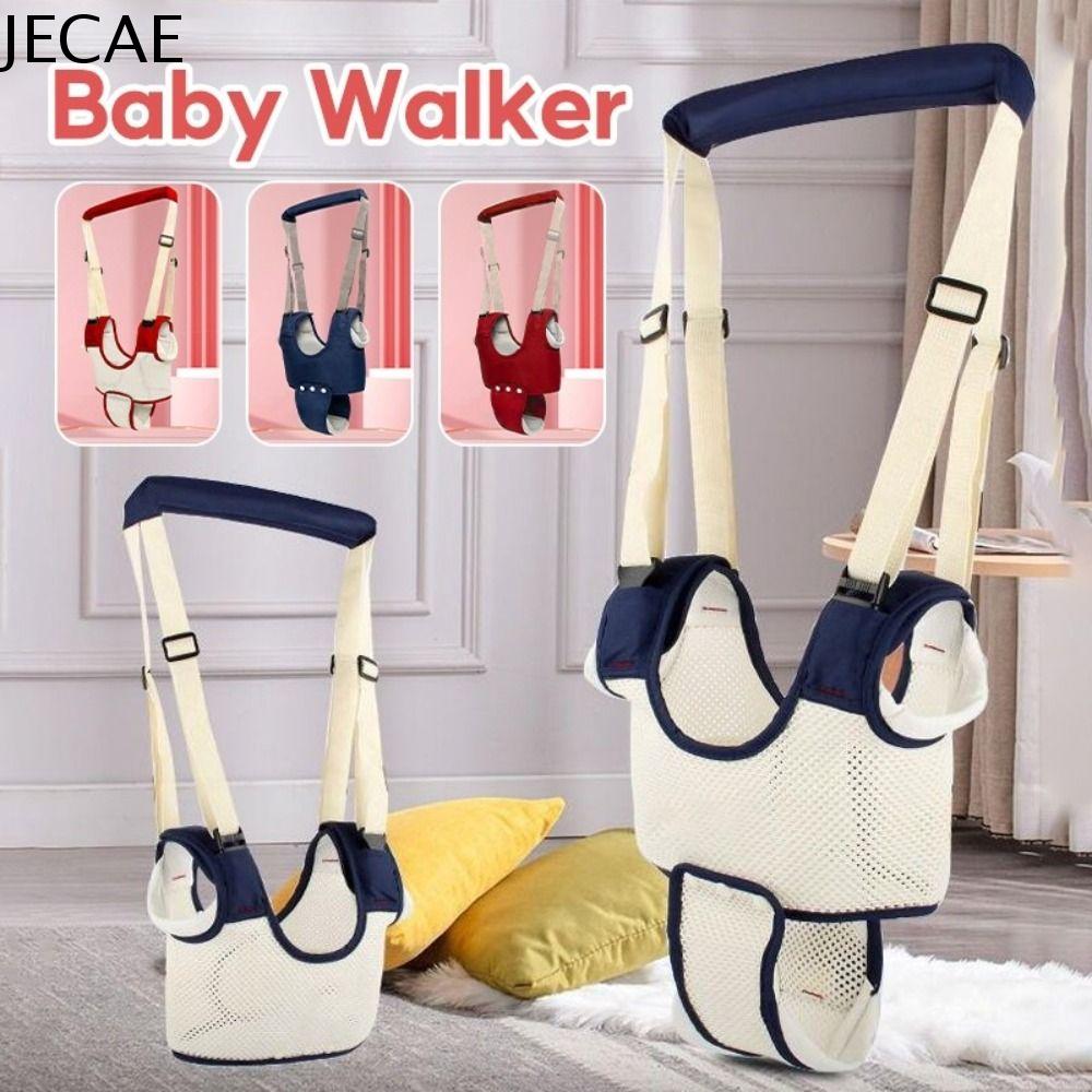 JECAE Thiết kế thoáng khí Dây đai tập đi cho bé Tay cầm cầm tay Dây đeo có thể điều chỉnh Dây đeo cho xe tập đi cho trẻ nhỏ Di động Đáy quần có thể tháo rời Dây đai bảo vệ hỗ trợ đi bộ Bé học đi bộ