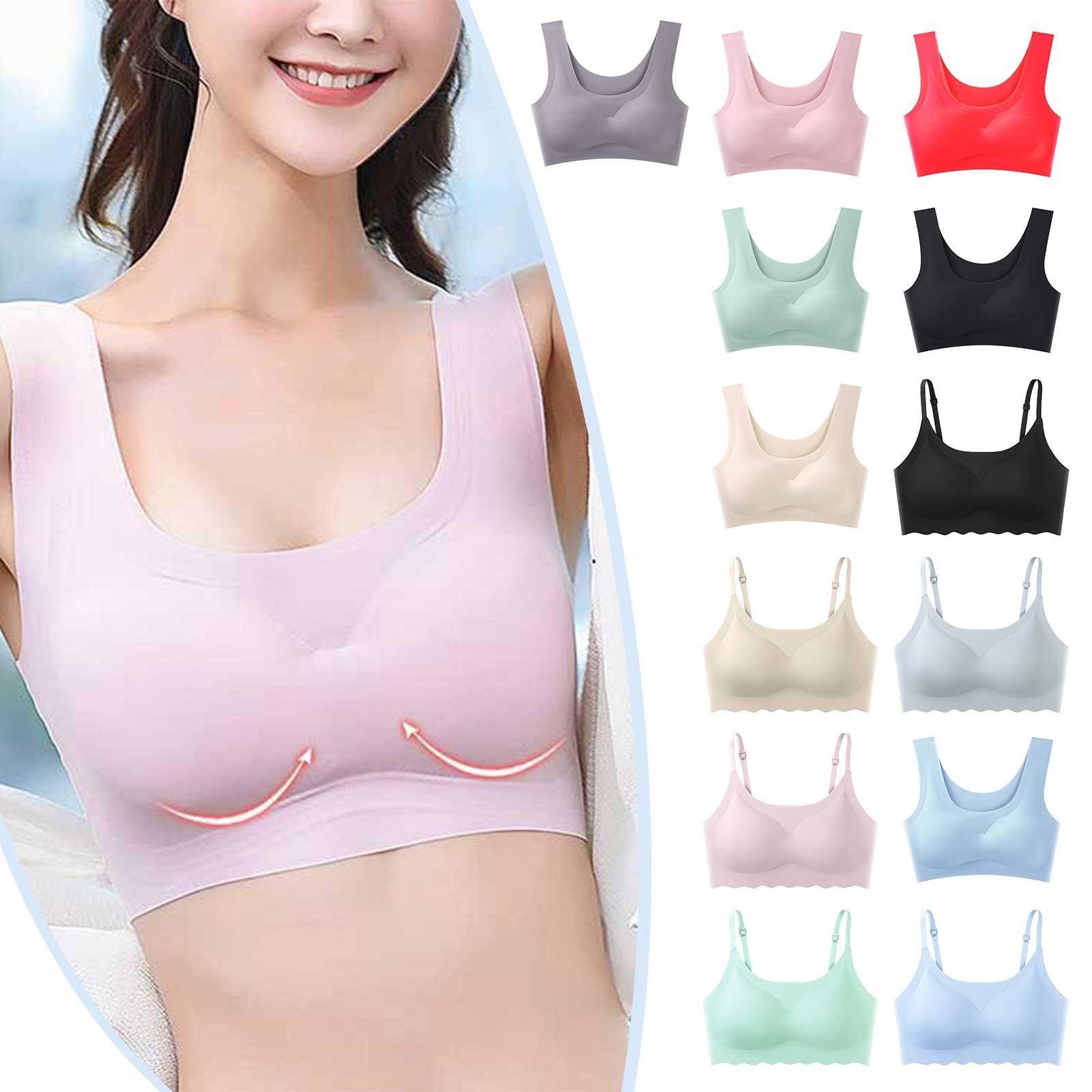 Đồ Lót Cho Bộ đồ phụ nữ Cho Quan Hệ Tình Dục siêu mỏng Lụa băng Áo ngực nữ Thoải Mái Vẻ Đẹp Trở Lại Yoga Phòng Tập Thể Dục chạy tập luyện áo ngực với miếng đệm có thể tháo rời Ánh Sáng Áo ngực không dây