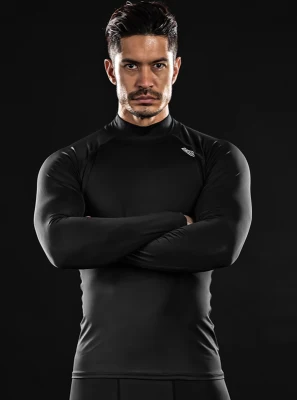DRSKIN Made In Korea Men`s Compression T Shirts Sports Long Sleeve Top Gym Running Fitness Quick Dry Football Soccer