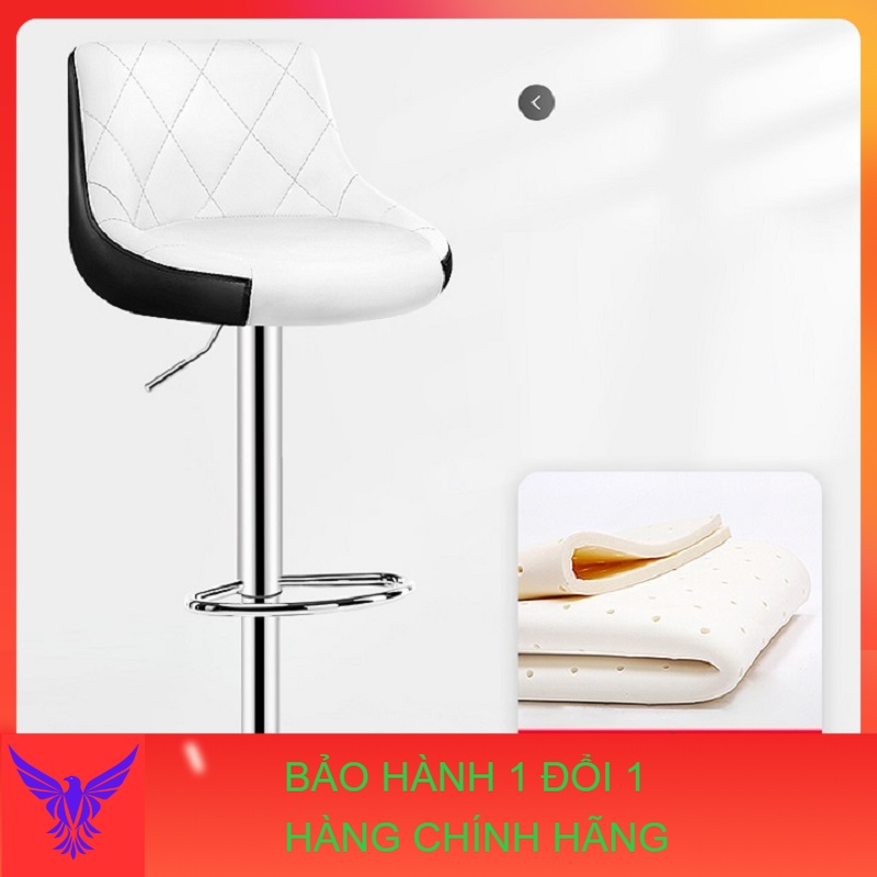 Ghế quầy bar cao cấp, bọc da đệm cao su non LY851 - Ghế ngồi trang điểm - Ghế làm nail - Ghế cafe