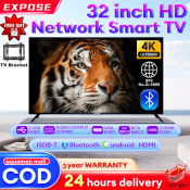 ♭EXPOSE Smart TV Led TV Dtvatv 24 32 43 50 Inch TV Flat Screen Television Ultra-Slim✦