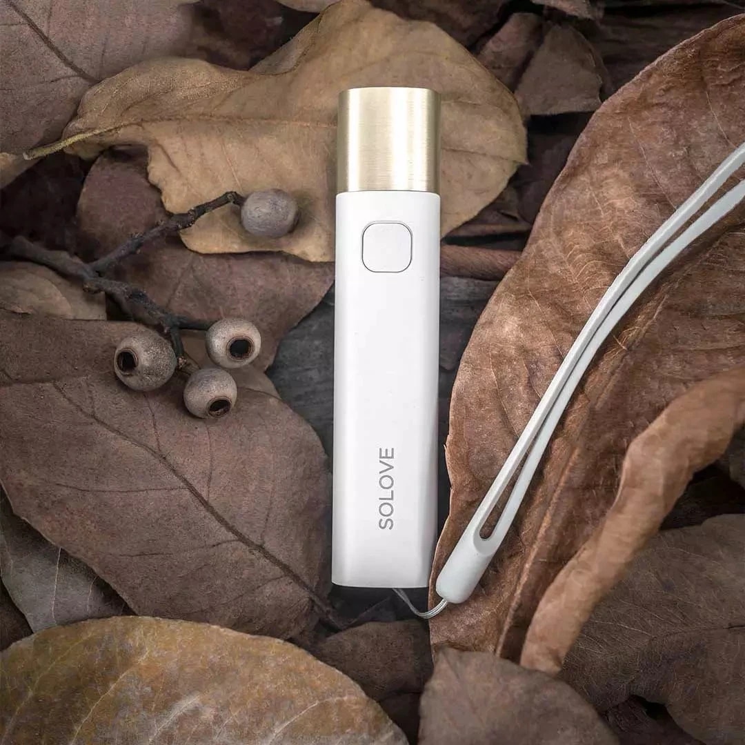 【sought-after】 Solove X3 Led Flashlight 3000mah Mobile Power Usb Multi-Function Brightness Power Bank Portable Lighting For