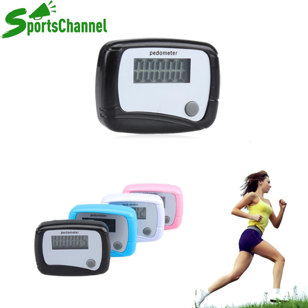 Sportschannel kỹ thuật số Máy đếm bước chân LCD bước 99999 Đi bộ Chạy Bộ đếm bước chân điện tử thiết bị đếm bước đi cho thể thao ngoài trời