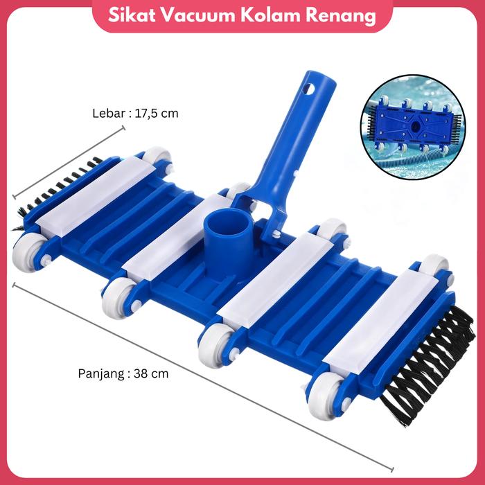 VACUUM HEAD KOLAM RENANG 8 RODA KEPALA VACUUM SIKAT KOLAM RENANG Harga  204,000 Ringgit*Penghantaran Percuma