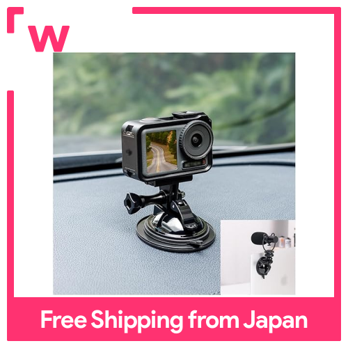 Núm hút cao su] JJC tương thích Gopro Hero 13 12 11 10 9 8 7 khung màu đen đế hút chân không với đĩa dính 1/4-20 vít máy ảnh/dẫn video giá để đèn ứng dụng tương thích điều chỉnh góc GOPRO Insta 360 X5 X4 X3 DJI Osmo 360 osmo360 hành động...