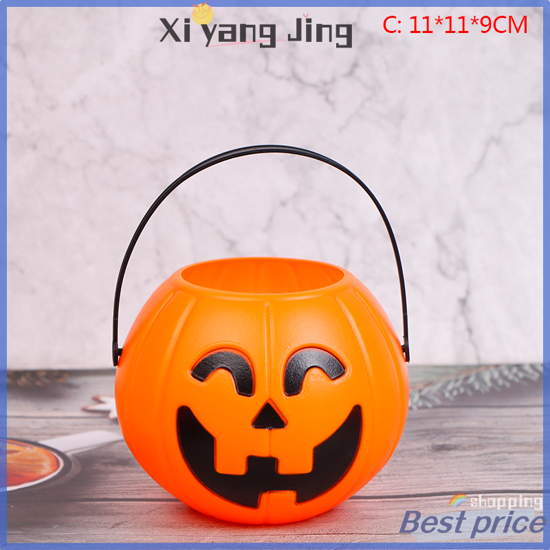 Xyj Flash bán nhà bữa tiệc Halloween Đạo cụ nhựa bí ngô xô trang trí trang trí Halloween