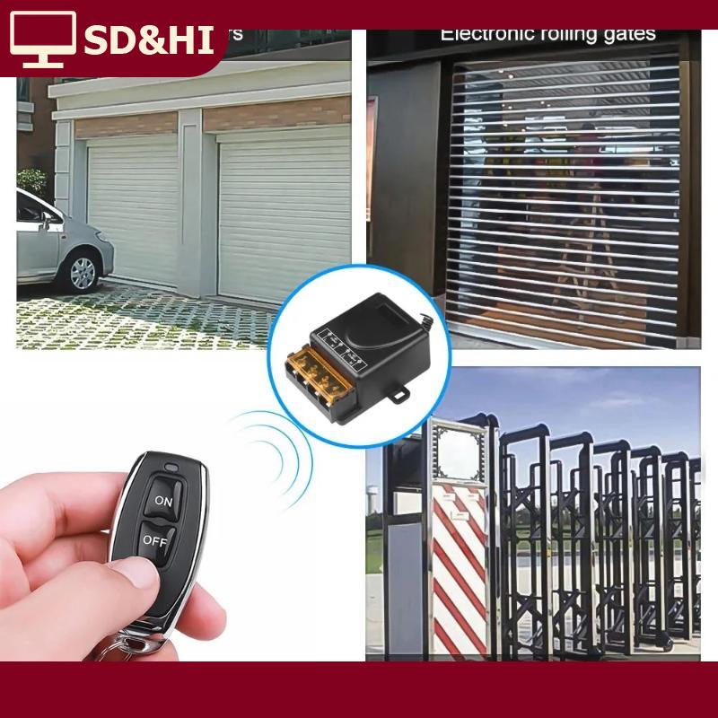 SD&HI รีโมทคอนโทรลไร้สาย433MHz AC 110V 220V ตัวรับรีเลย์1CH 10A สำหรับร้านค้าเชิงพาณิชย์ ราคา 59 บาท*ส่งฟรี