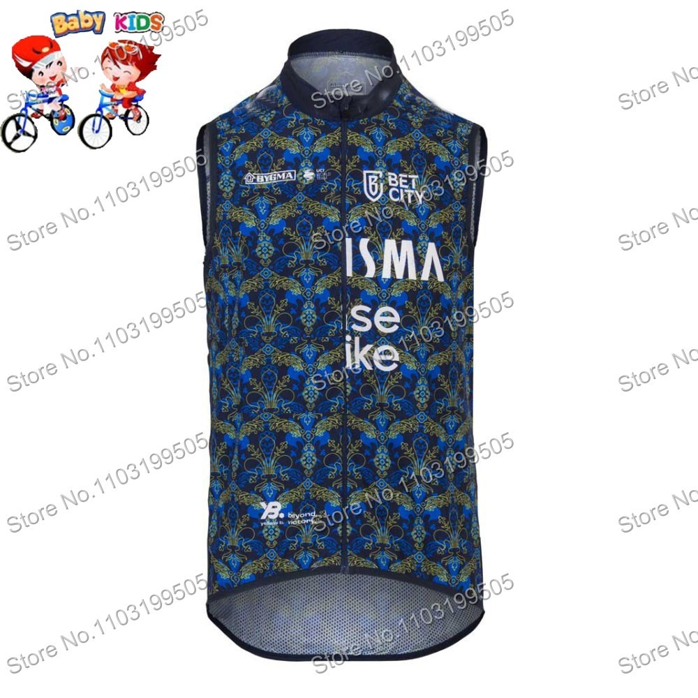 2025 Trẻ Em Pháp Tour Bỉ Đi Xe Đạp Áo Bộ TDF Chống Gió Áo Vest Bộ Dụng Cụ Đi Xe Đạp Jersey Không Tay Phù Hợp Với Xe Đạp Áo Gió MTB