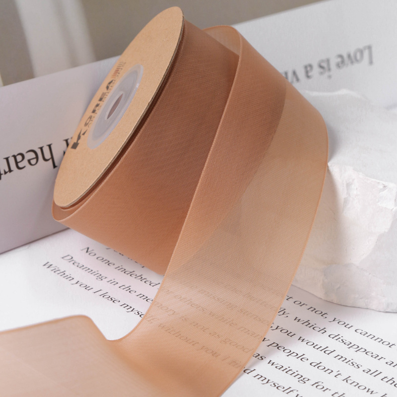 Njisd Ruy băng lưới voan Satin mờ dây buộc tóc làm đồ thủ công phụ kiện tự làm chất liệu NƠ REN vải 