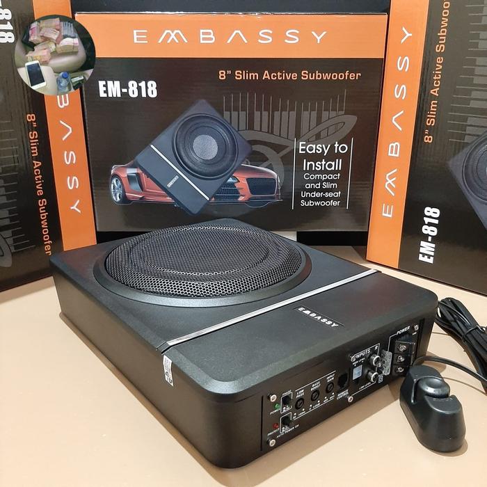 SUBWOOFER KOLONG EMBASSY 8" EM-818 SUB KOLONG 8 INCH EMBASSY PREMIUM SERIES - Store Herith 01 Harga 1,245,000 rupiah*Gratis Ongkir