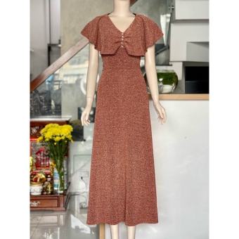 ĐẦM DẠ HỘI TRUNG NIÊN THUN KIM SA CO GIÃN ANHNANGCUOI