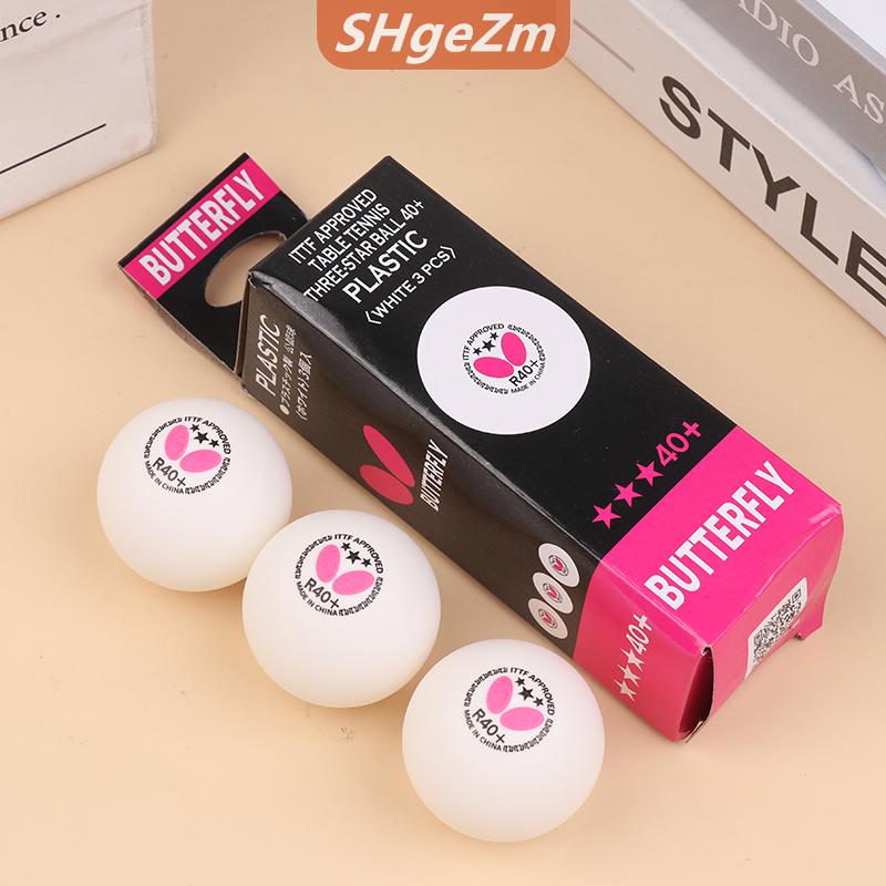[COD] SHgeZm 3 9pcs bóng bàn bóng R40 + ABS seamed ping pong quả bóng cạnh tranh lớp ping pong bóng cho đào tạo phù hợp với