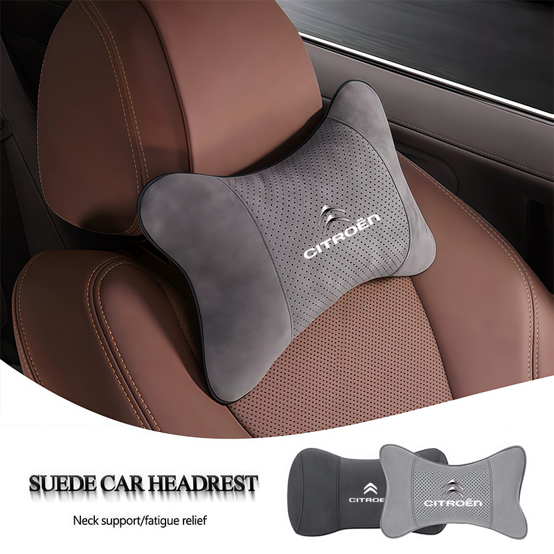 【Shop Now and Save】 Car Suede Headrest Memory Cotton Cervical Spine Protection Pillow For Citroen C6