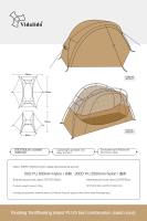 Vidalido Floating Island PLUS Bed Tent Outdoor Portable Ultralight Double Layer Off The Ground Single Cot Bed Tent For 1 Person Waterproof Mosquito Repellent Field Folding Bed Tent Camping Hiking Sleeping Beach Travel Heavy Duty Original Vida lido