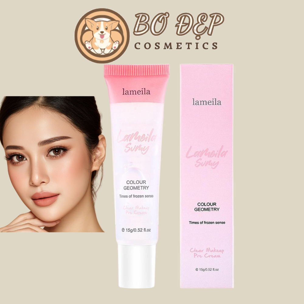 Kem Lót Lameila Colour Geometry 15g Mỏng Nhẹ, Che Phủ Tự Nhiên, Kiềm Dầu Giúp Giữ Lớp Makeup Cả Ngày